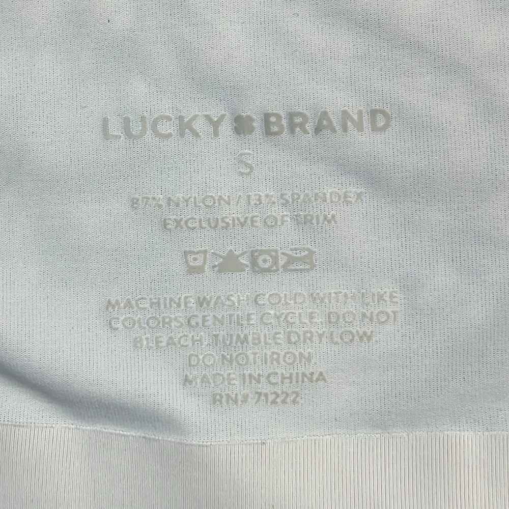 LUCKY BRAND BRALETTES SET OF 2 FLORAL AND OFF WHITE SEEMLESS SIZE SMALL NWOT - Picture 5 of 14